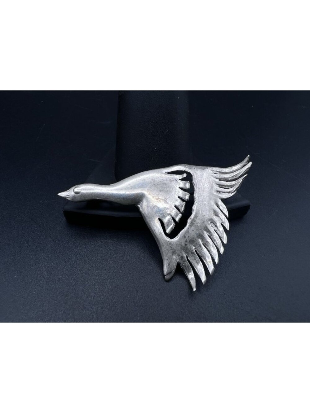 Vintage Sterling Silver CORO Flying Goose Brooch 2" 3.9g
